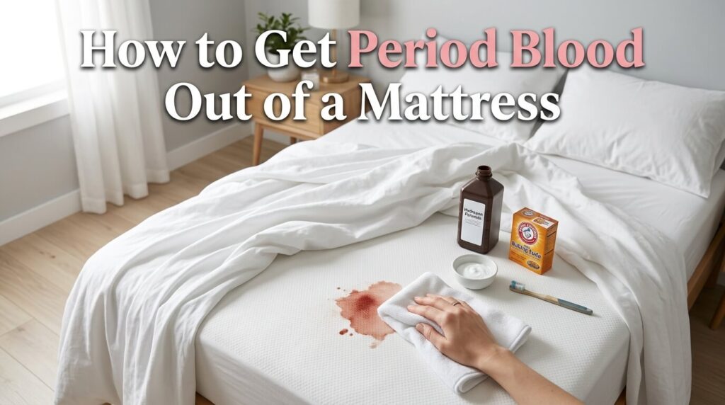 how to get period blood out of mattress