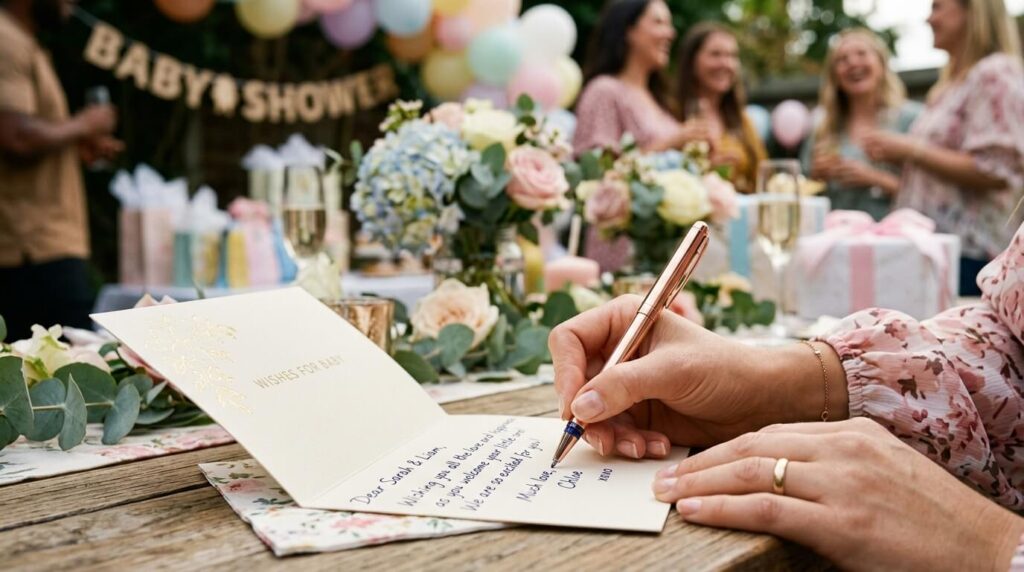 what to say in a baby shower card
