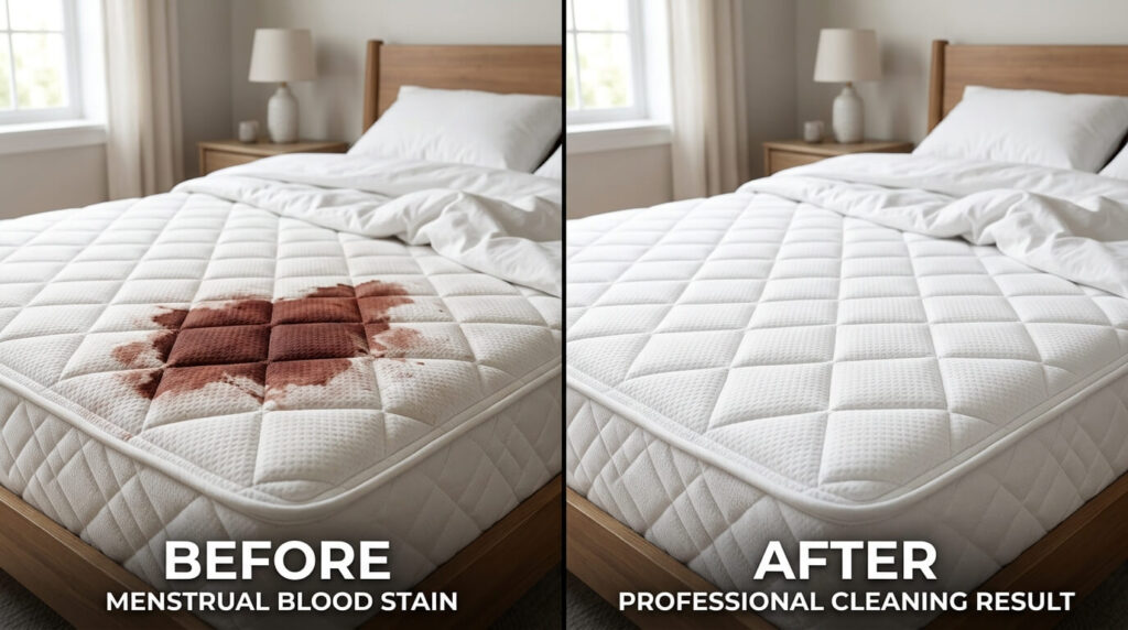 get blood out of mattress
