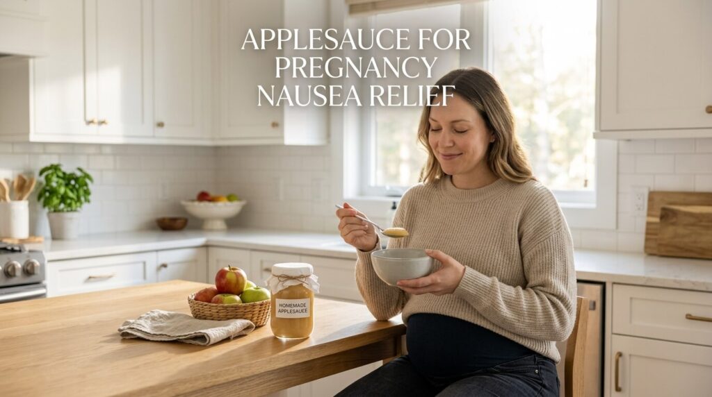 Applesauce for Pregnancy Nausea Relief