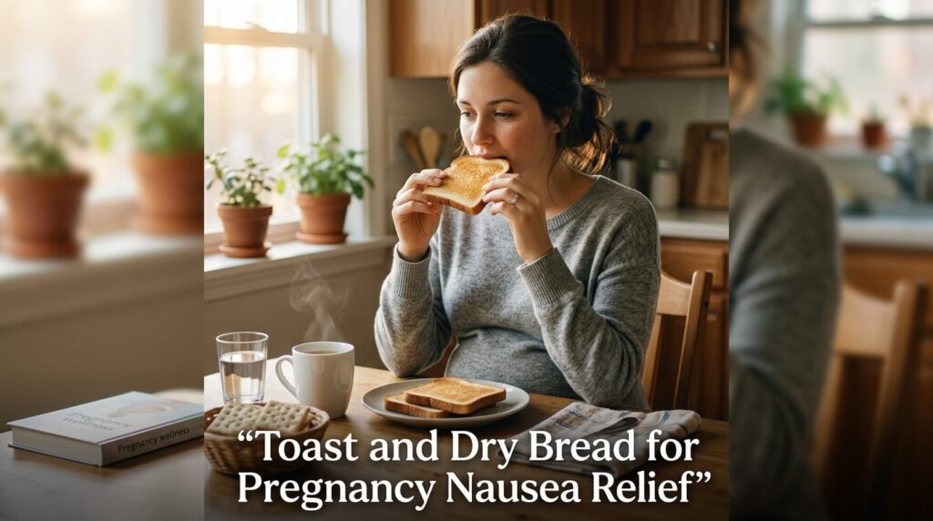Toast and Dry Bread for Pregnancy Nausea Relief