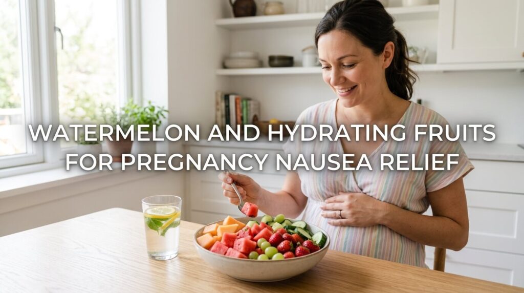 Watermelon and Hydrating Fruits for Pregnancy Nausea Relief