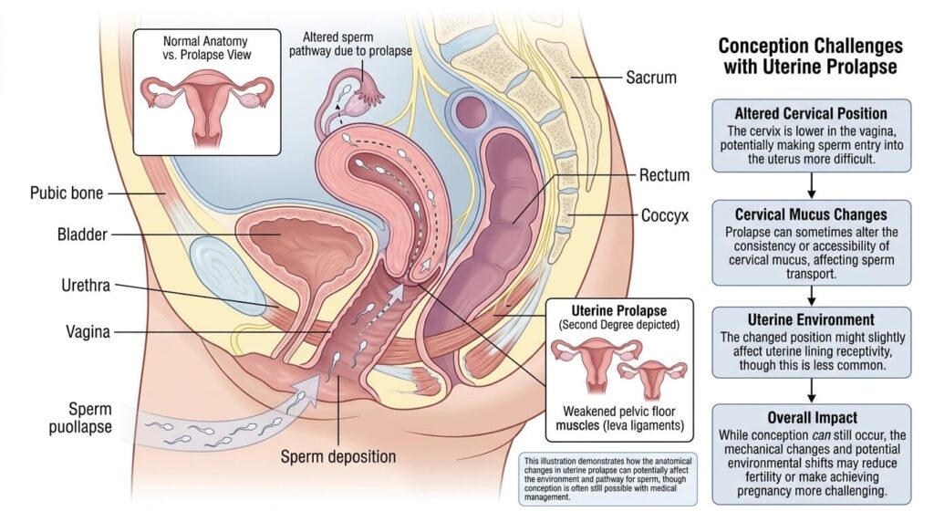 uterine prolapse fertility
