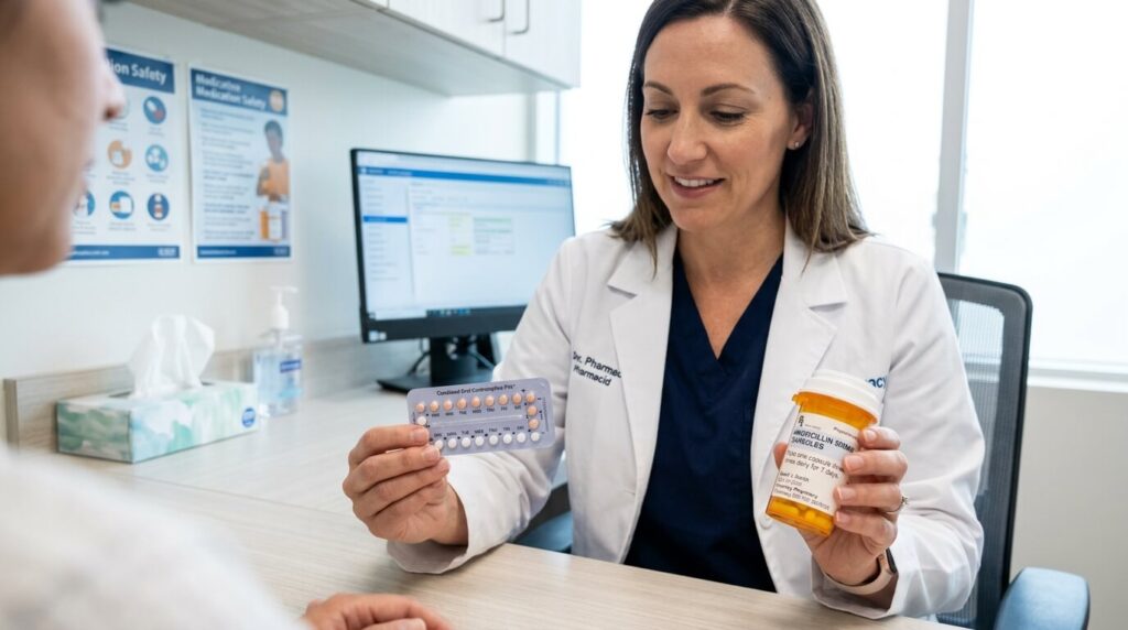 does amoxicillin affect birth control