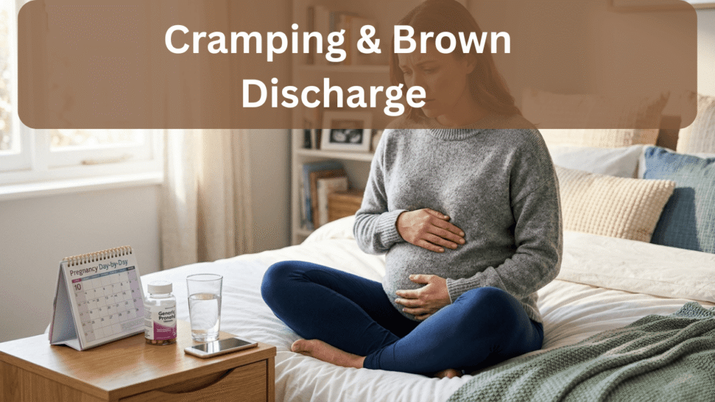 cramping and brown discharge in early pregnancy