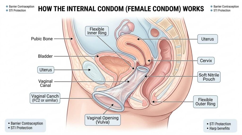 how to use a female condom