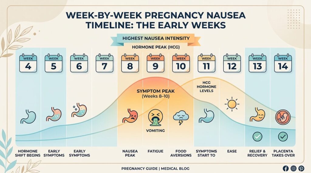 early pregnancy nausea feeling