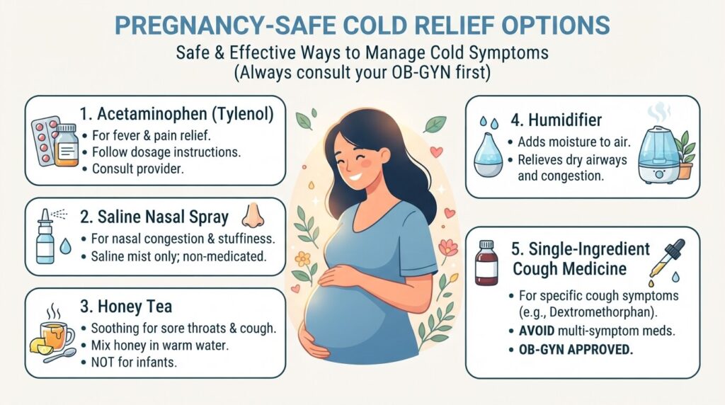 first trimester cold medicine