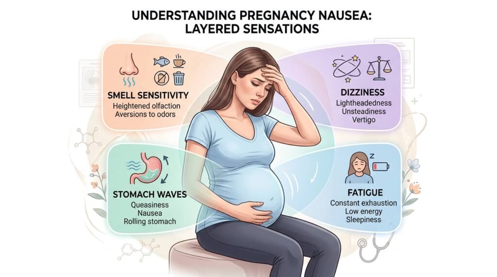 pregnancy nausea symptoms description